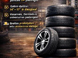 Naujos padangos – platus dydžių pasirinkimas!