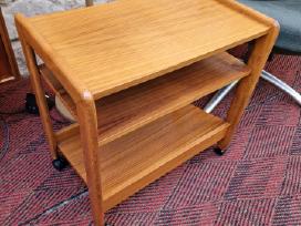 Vintažinis mid century tikmedžio staliukas