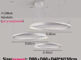 Modernus pakabinamas LED šviestuvas, 3 žiedų