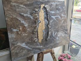 Modernus paveikslas "Auksinis plyšys"