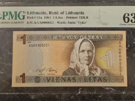 1 litas 1994m. Tik 51 numeriukas !