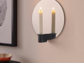 3 vnt. Ikea Varmer žvakidės su veidrodžiu
