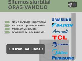 Oras-vanduo šilumos siurbliai