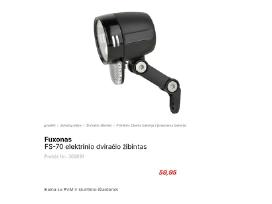Fuxon elektr/ ne el.dvir.+ galinis Trelock