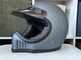 Retro motociklo šalmas Dexter Cafe Racer M dydis