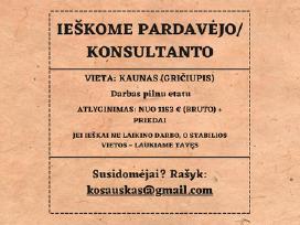 Ieškome Pardavėjo / Konsultanto Kaune