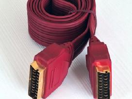 Scart kabelis, auksuoti kontaktai