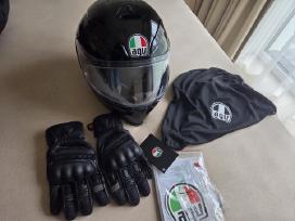 Agv K-5 S (Solid Black) moto šalmas (Ml dydis)