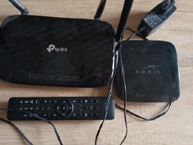 „tp-link“ routeris ir „arris“ TV priedėlis