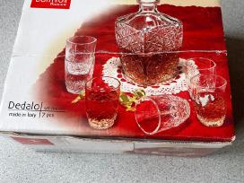Bormioli Rocco dekanteris, stiklinės, taurelės