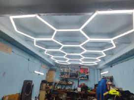 LED Hexagon Apšvietimas LED šviestuvas Šešiakampės