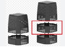 Paaukštinimas kompostavimo dėžėi Harmony composter