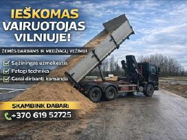 Siūlome darbą vairuotojui Vilniuje.