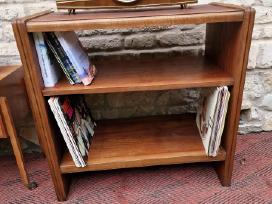 Vintažinė mid century riešutmedžio lentyna