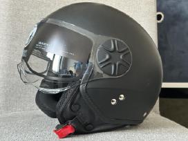 Retro motociklo šalmas Ovix su stiklu dydis L 59€