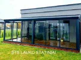 Stoginės, terasos, stiklinimas