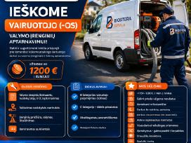 Ieškome valymo įrenginių prižiūrėtojo-techniko