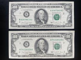 Šimtas dolerių 100$ hundred dollar bill Franklin