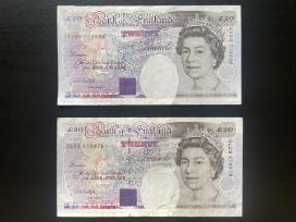 Dvidešimt svarų sterlingų £20 twenty puond 1993