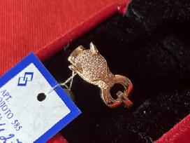 Prabangus išskirtinis auksinis Cartier Gepard žied