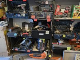 Platus pasirinkimas: Bosch, Hilti, Dewalt ir kitu