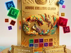 Adobe Creative Cloud 20 programėlių +Palaikymas Ai