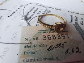 Sužadėtuvių žiedas su briliantais (0,58ct)