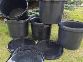 Plastikiniai Indai Su Dankčiai (Sodininkystei)