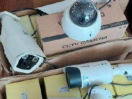 Cctv kameros, signalizacijos pultai, dežutės