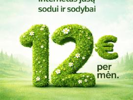Internetas sodams ir sodyboms - 12 € per mėn!