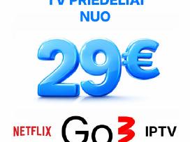 Go3 - Iptv - Netflix priedėliai - nuo 29 eur!
