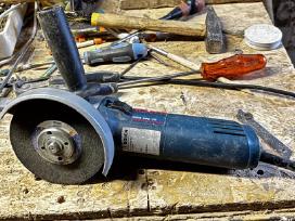 Naudoti įrankiai Bosch, Metabo, Einhell, Skil