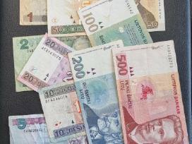 Lietuvisku visu banknotu rinkinys - visi nominalai