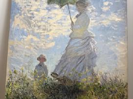 Foto drobė Monet “Moteris su skėčiu