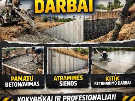 Betonavimo darbai Vilniuje