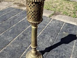 Sena žalvarinė indiška žvakydė-lempa