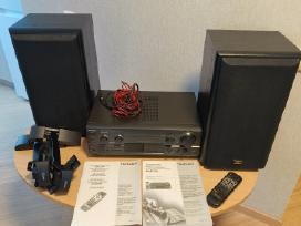 Audio stiprintuvas su resiveriu ir kolonėlėm