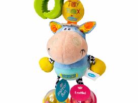 Playgro barškutis-žaislas karvytė su segtuku Nau