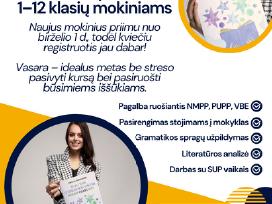 Lietuvių kalbos korepetitorė, dirbanti ir vasarą