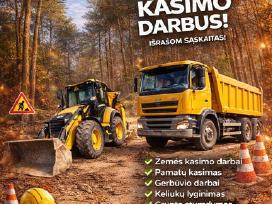 Ratinio ekskavatoriaus(račioko) ir savivarčio nuom