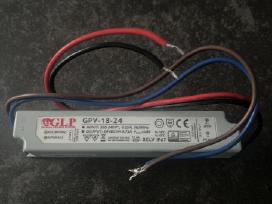 Glp LED 18w 24v LED maitinimo šaltinis Ip67