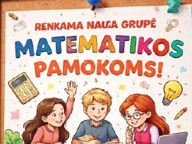 Renkama grupė matematikos pamokoms nuo rugsėjo