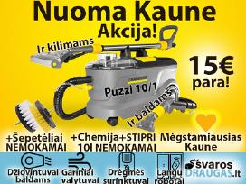 Reik pigiau? Plaunamo siurblio nuoma 15€/d; Įranga
