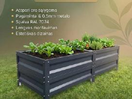 Pakeltos lysvės 60 cm aukščio iš metalinės skardos