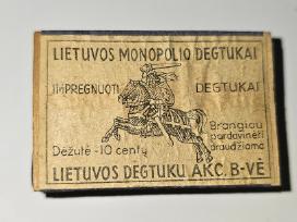 Tarpukarinio laikotarpio degtukai.
