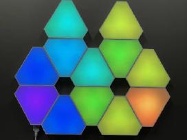 LED Rgb Trikampis apšvietimas gaming sienos + App