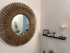 Nauja dušo lentyna su grūdintu stiklu 50 cm
