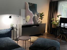 Dizainerinė sofa su pufu (modulinis komplektas)