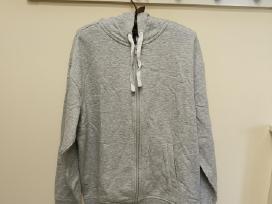H&m pilkas džemperis su užtrauktuku (Relaxed Fit)