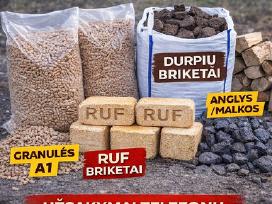 Briketai, granulės, malkos, anglis Kaina nuo 260